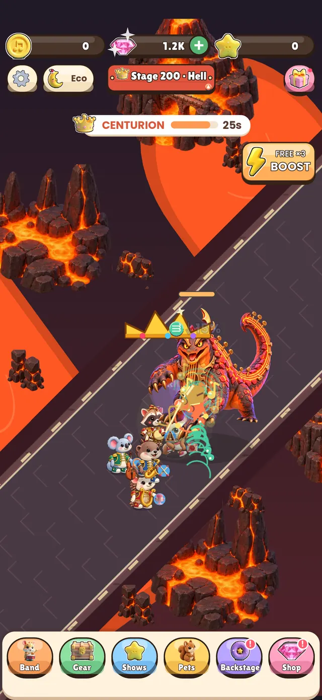All together against the boss